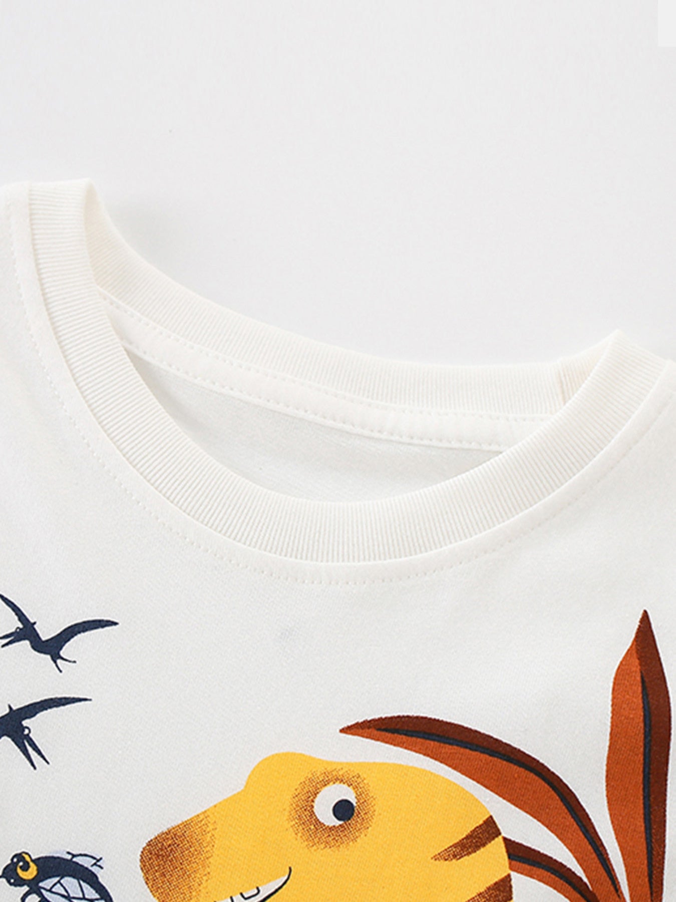 Children's Dinosaur Print Short Sleeve Tee and Shorts Set