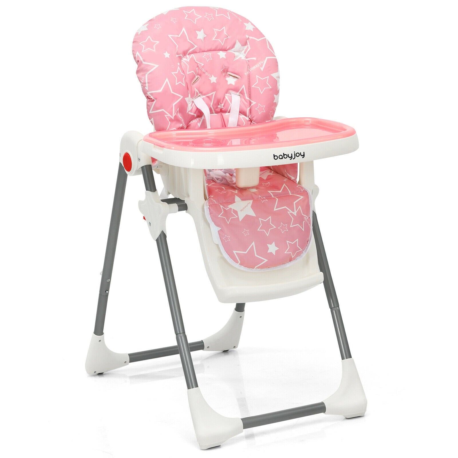 Folding Baby High Dining Chair with 6-Level Height Adjustment