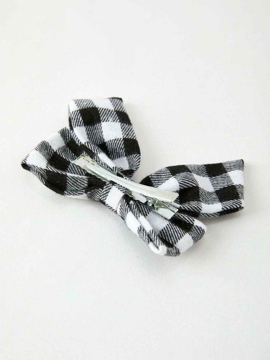 Winter Christmas Plaid Bow Hair Clip