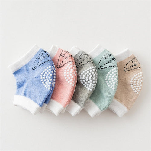 0-18 Months babys Non-slip Baby Kneecap Summer Children's Cotton Knee Pad Baby Crawling Knee Pads Terry Thick Mesh Breathable
