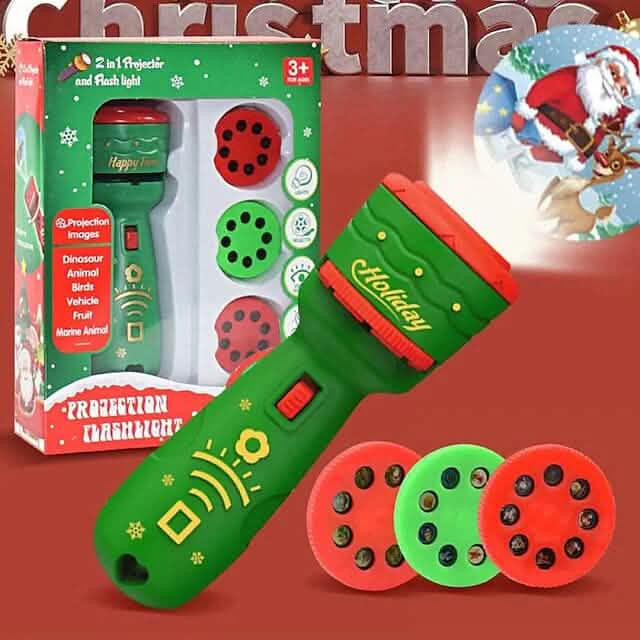 24 Patterns Christmas Flashlight Projection Lamp