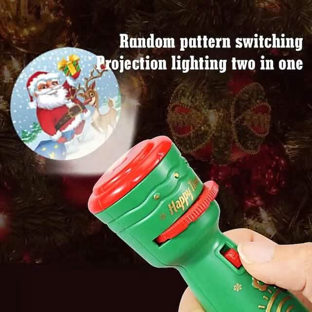 24 Patterns Christmas Flashlight Projection Lamp