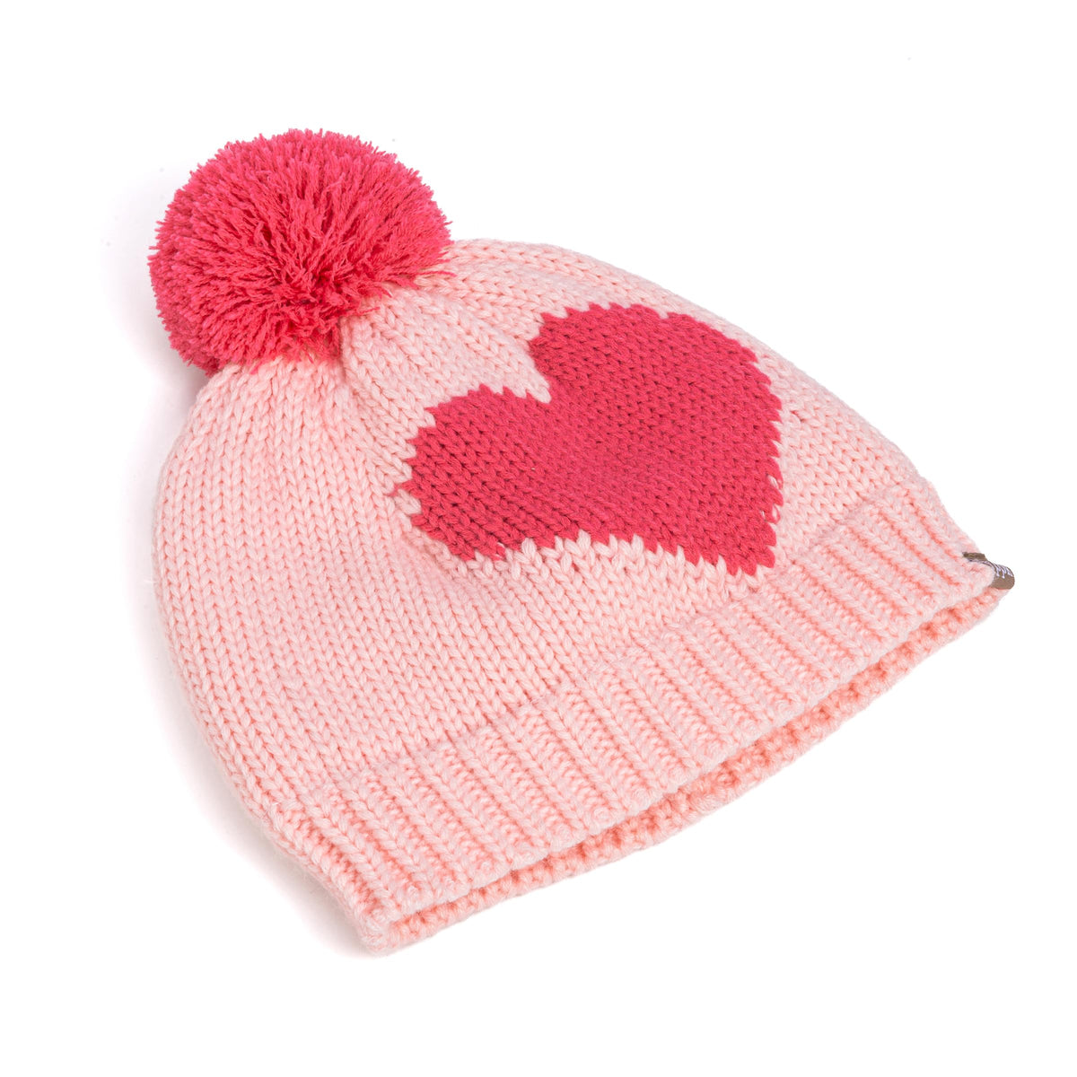 Heart Design Winter Hat Set with Cute Animal Mittens for Girls 1-6 Years, Fleece-Lined for Comfort