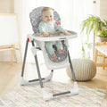 Folding Baby High Dining Chair with 6-Level Height Adjustment