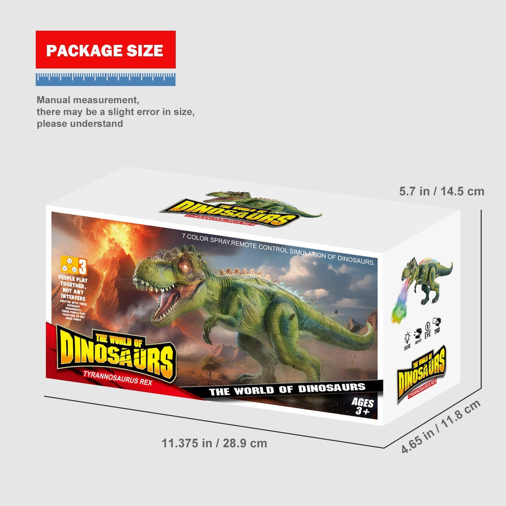 Electric Remote-control Dinosaur Toy An Educational Toy With A Mist-spraying Function