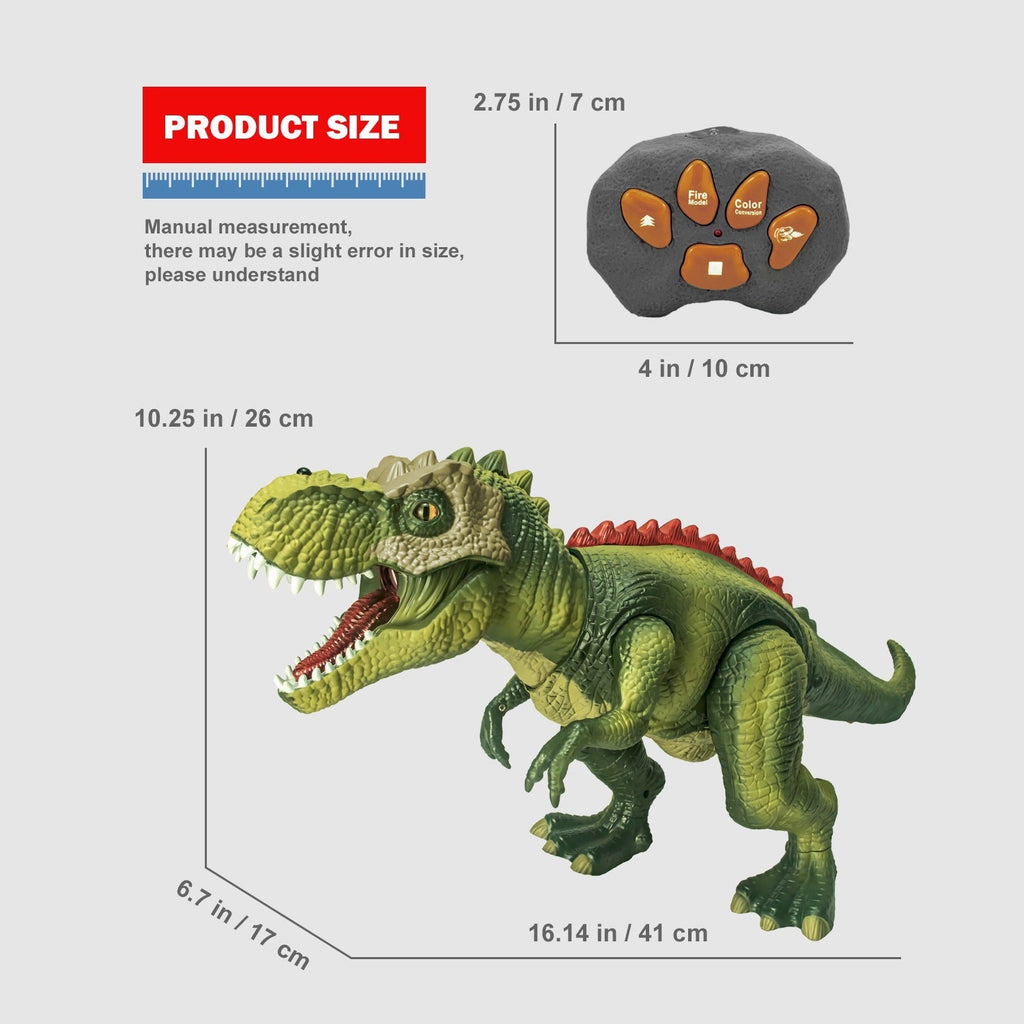 Electric Remote-control Dinosaur Toy An Educational Toy With A Mist-spraying Function