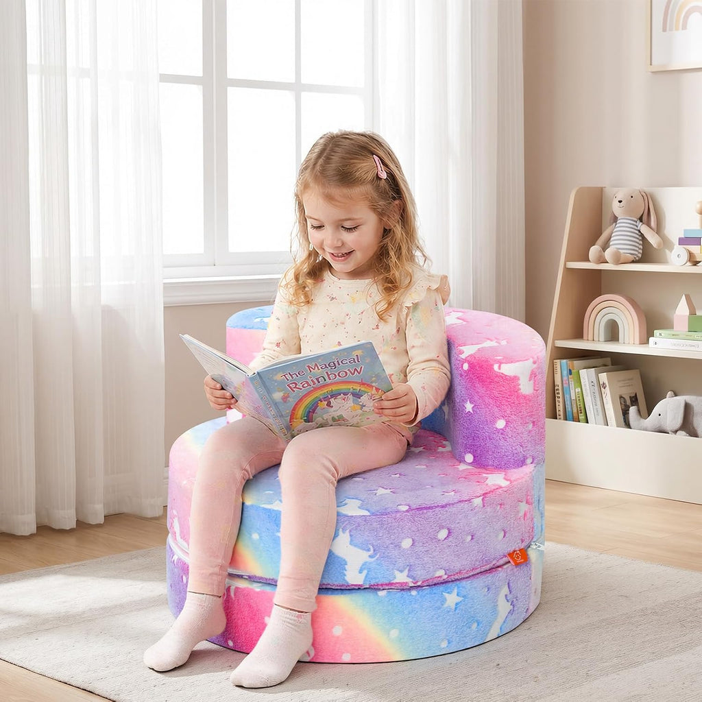 Glow Dinosaur Kids Chair, 4-in-1 Toddler Seat