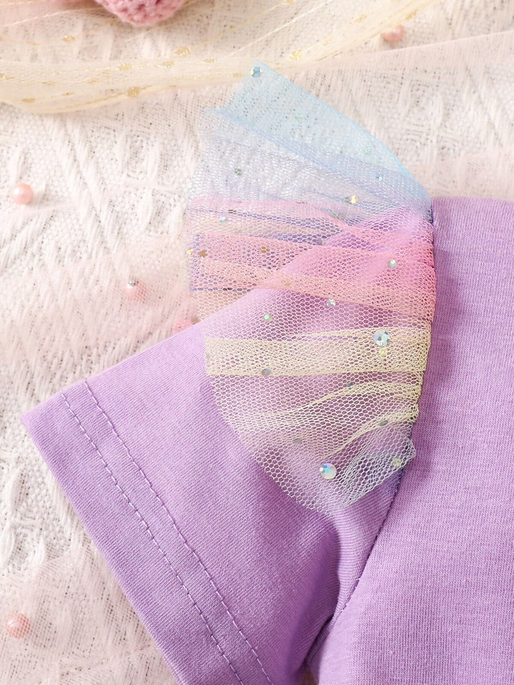 Children's Bowknot Tulle Dress with Headband