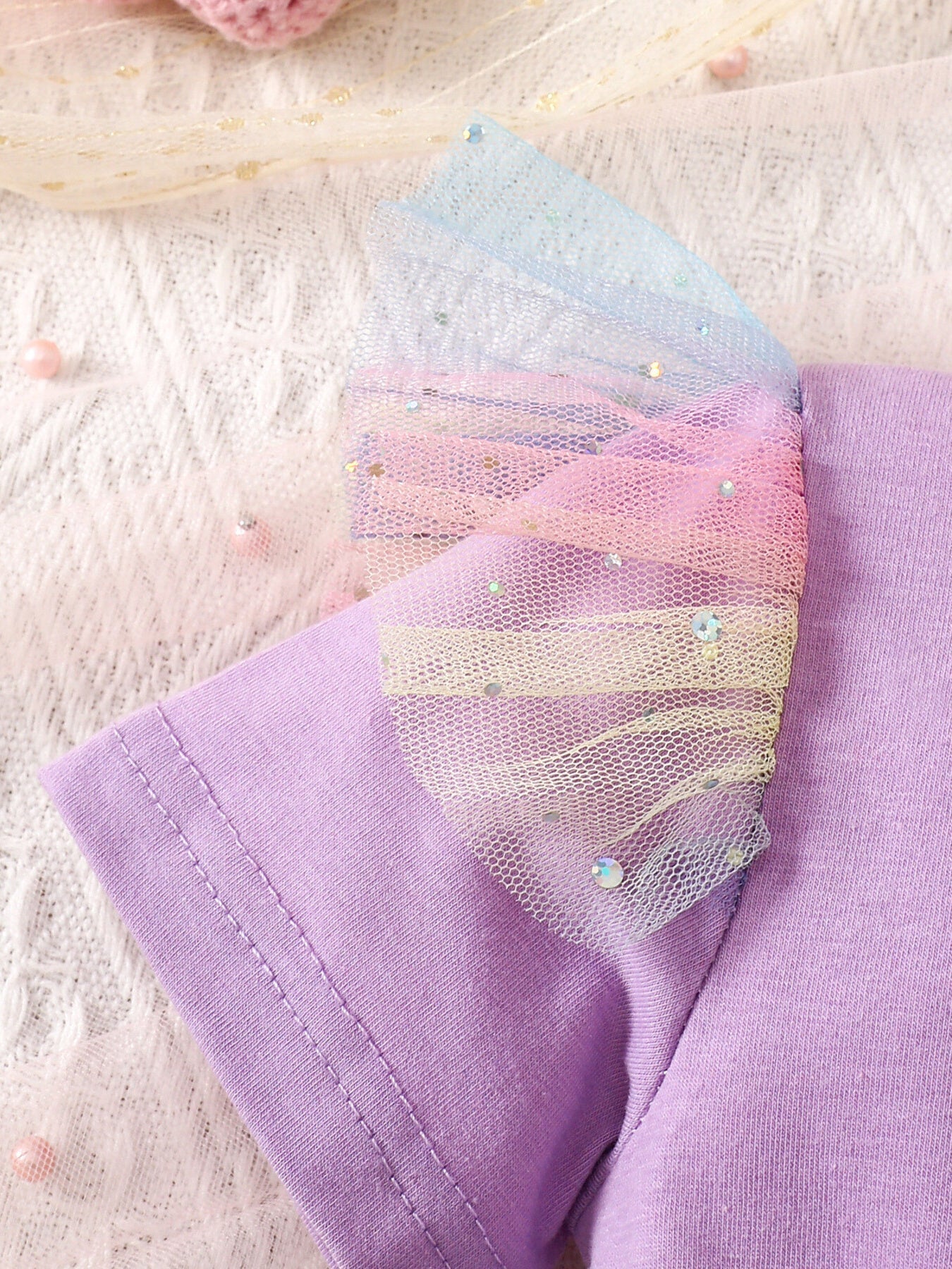 Children's Bowknot Tulle Dress with Headband