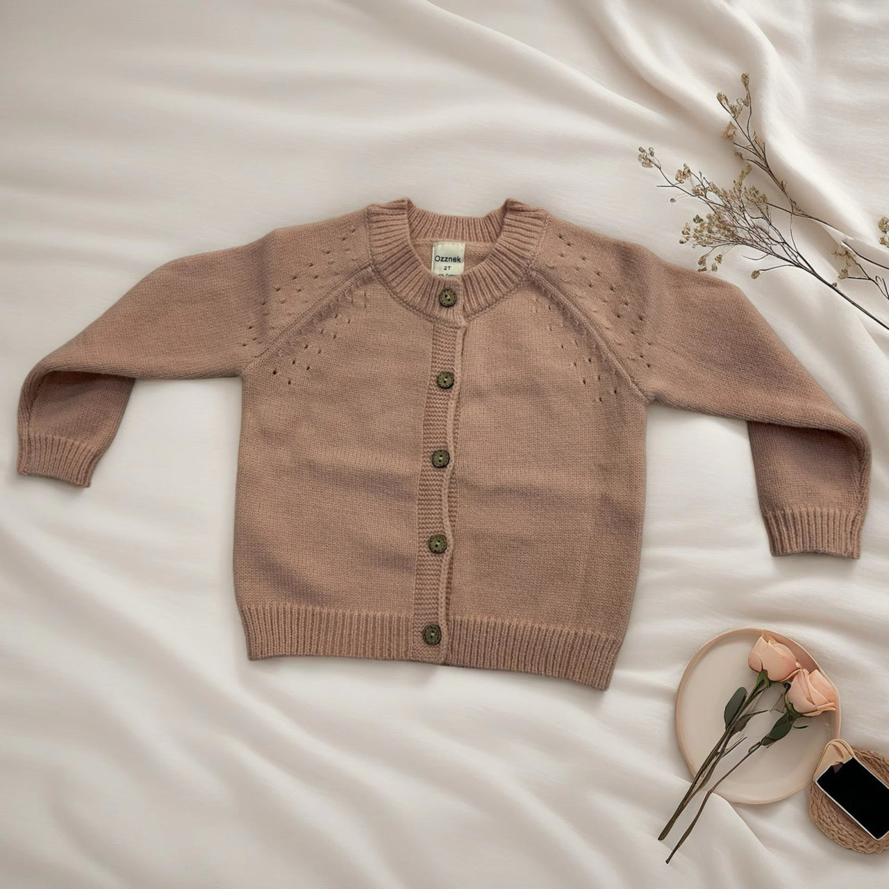 Premium Kids' Organic Cotton Cardigan | Made in Peru