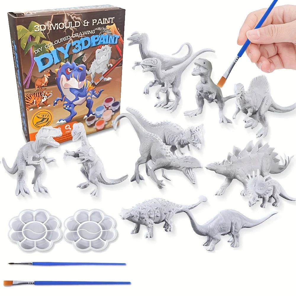 3D Dinosaur Painting Kit