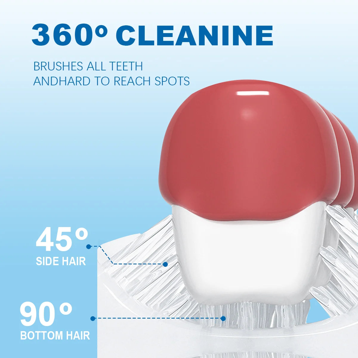 360° U Shaped Sonic Toothbrush - Dragon Design