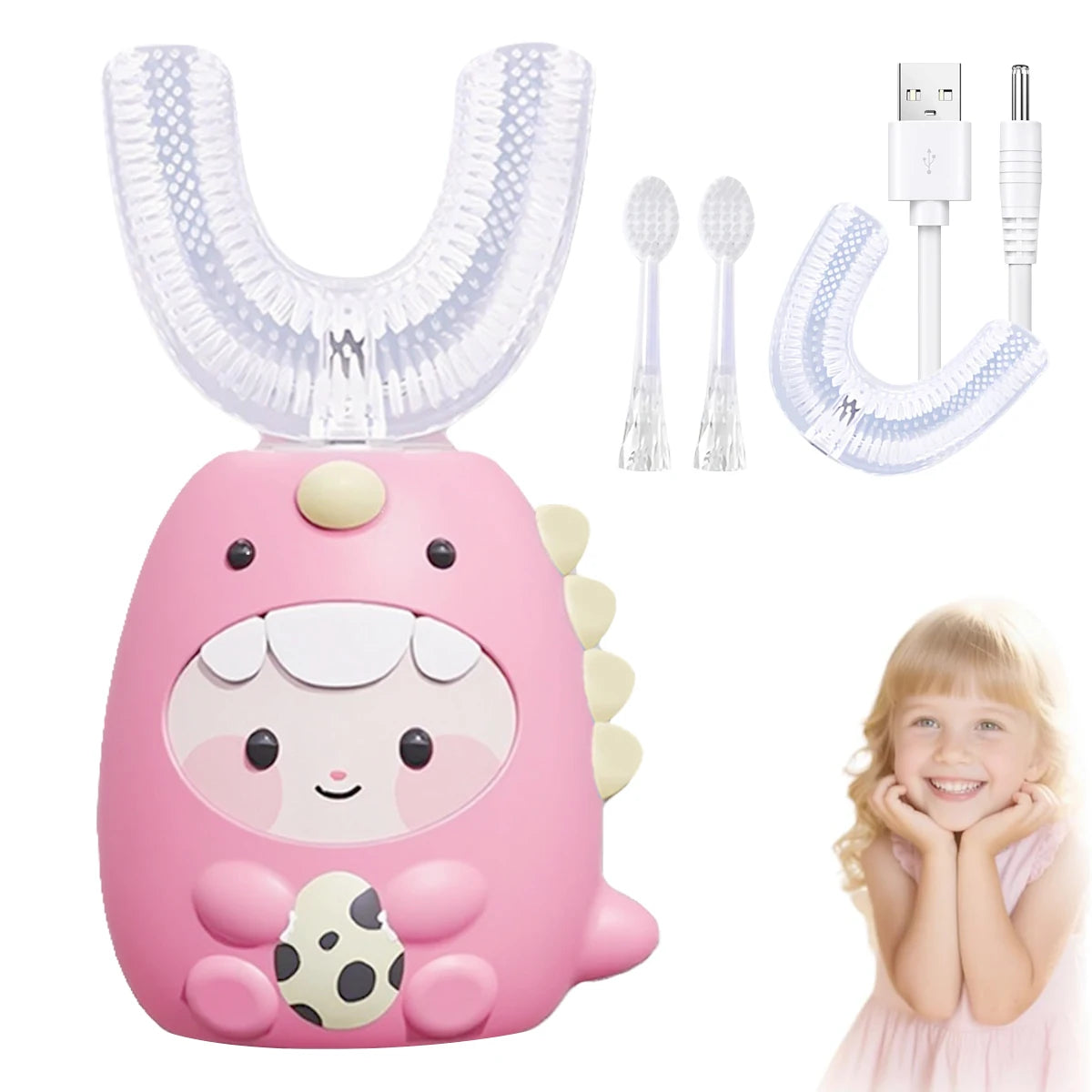 360° U Shaped Sonic Toothbrush - Dragon Design