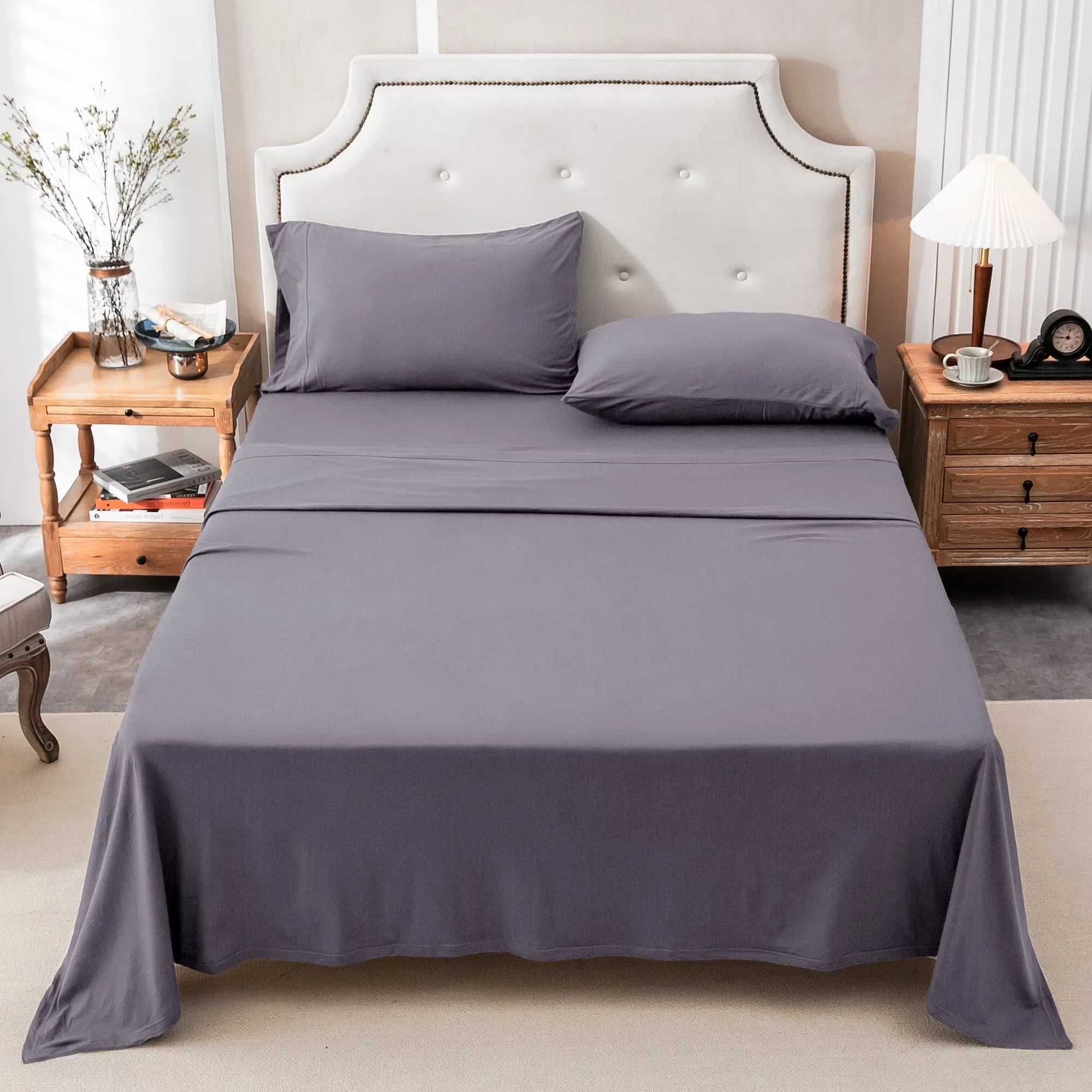 4-Piece Cotton Jersey Knit Sheet Set