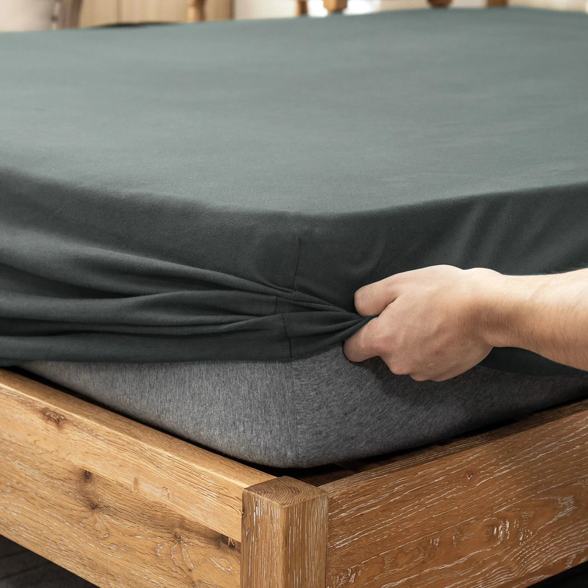 4-Piece Cotton Jersey Knit Sheet Set