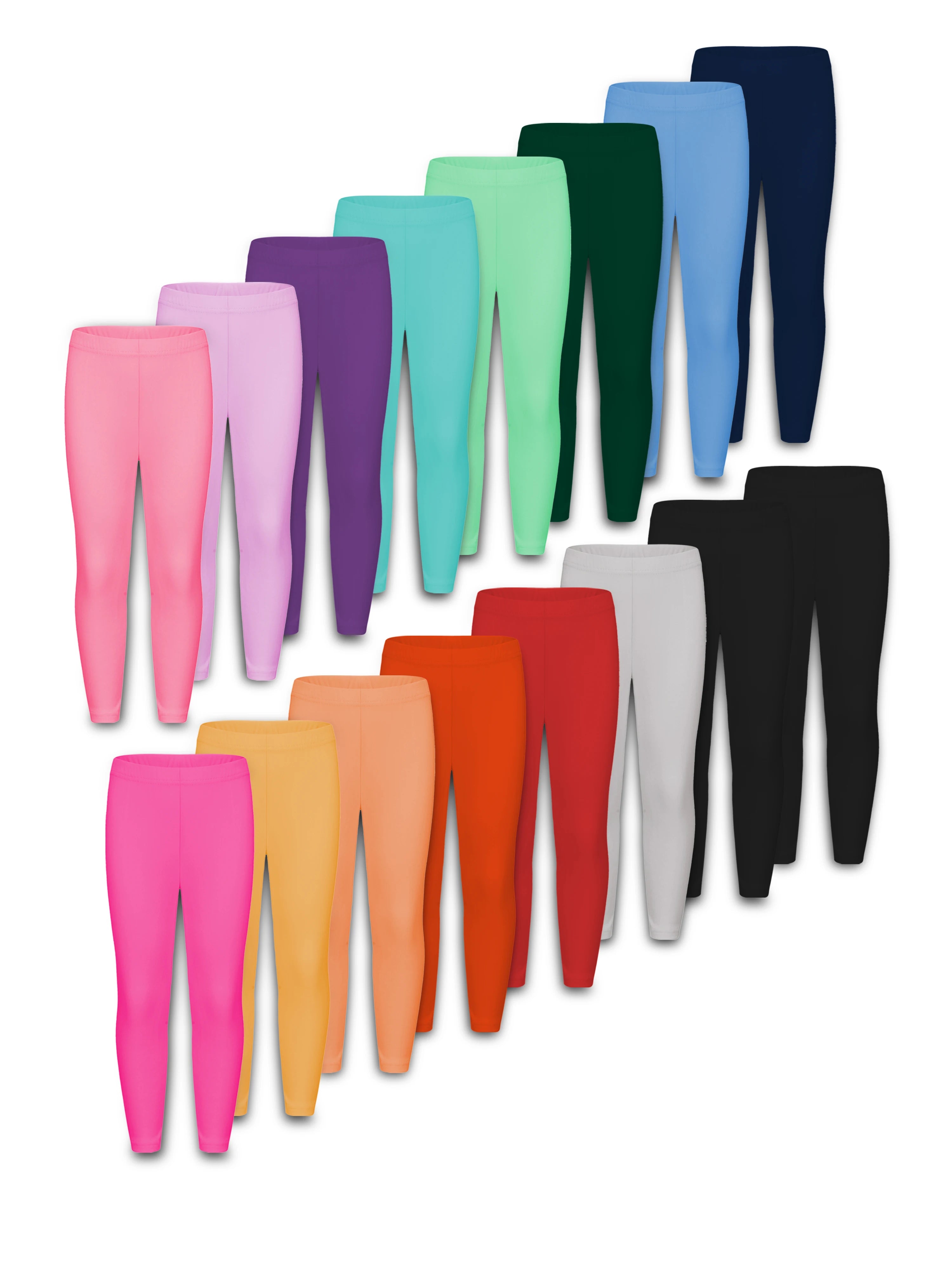 10 colors girls stretchy leggings