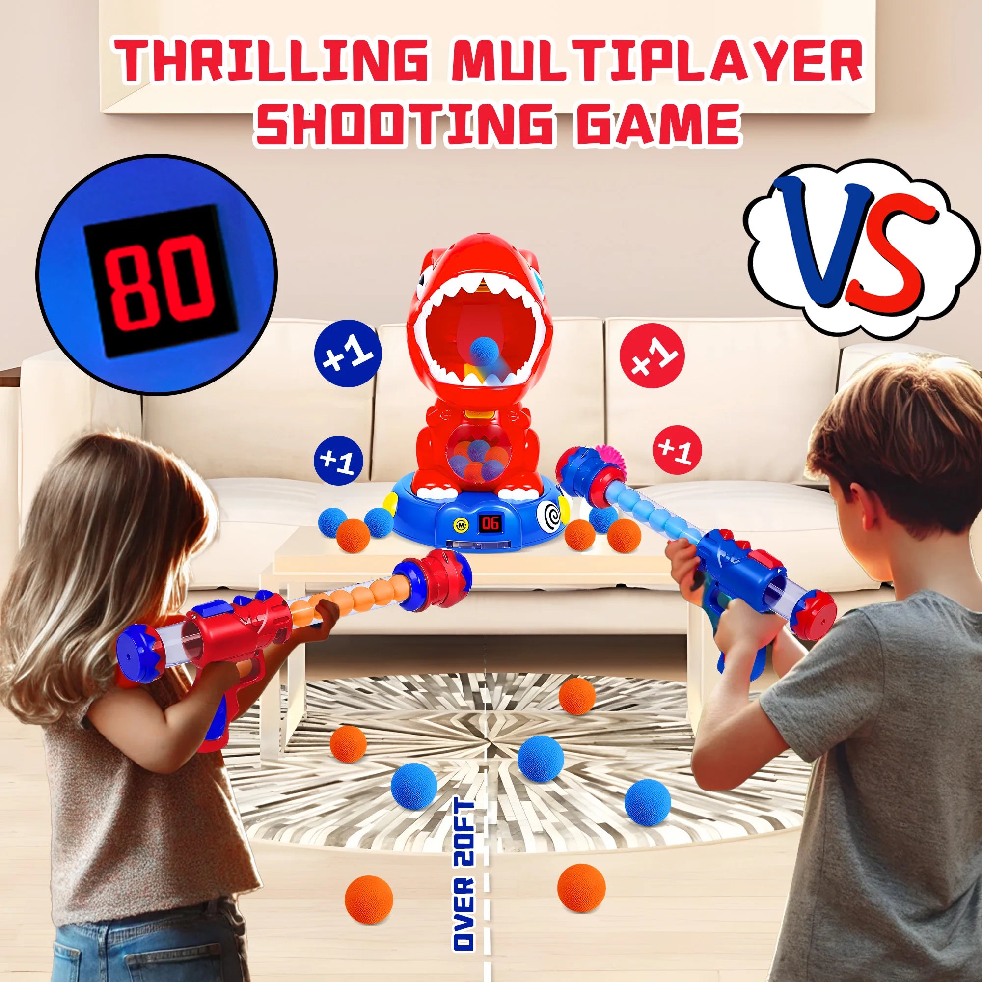 Target Shooting Game Sound - Spray Effect Dinosaur