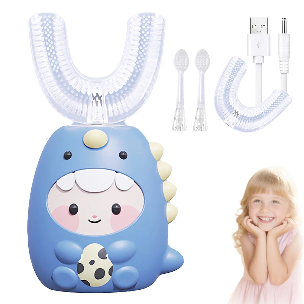 360° U Shaped Sonic Toothbrush - Dragon Design