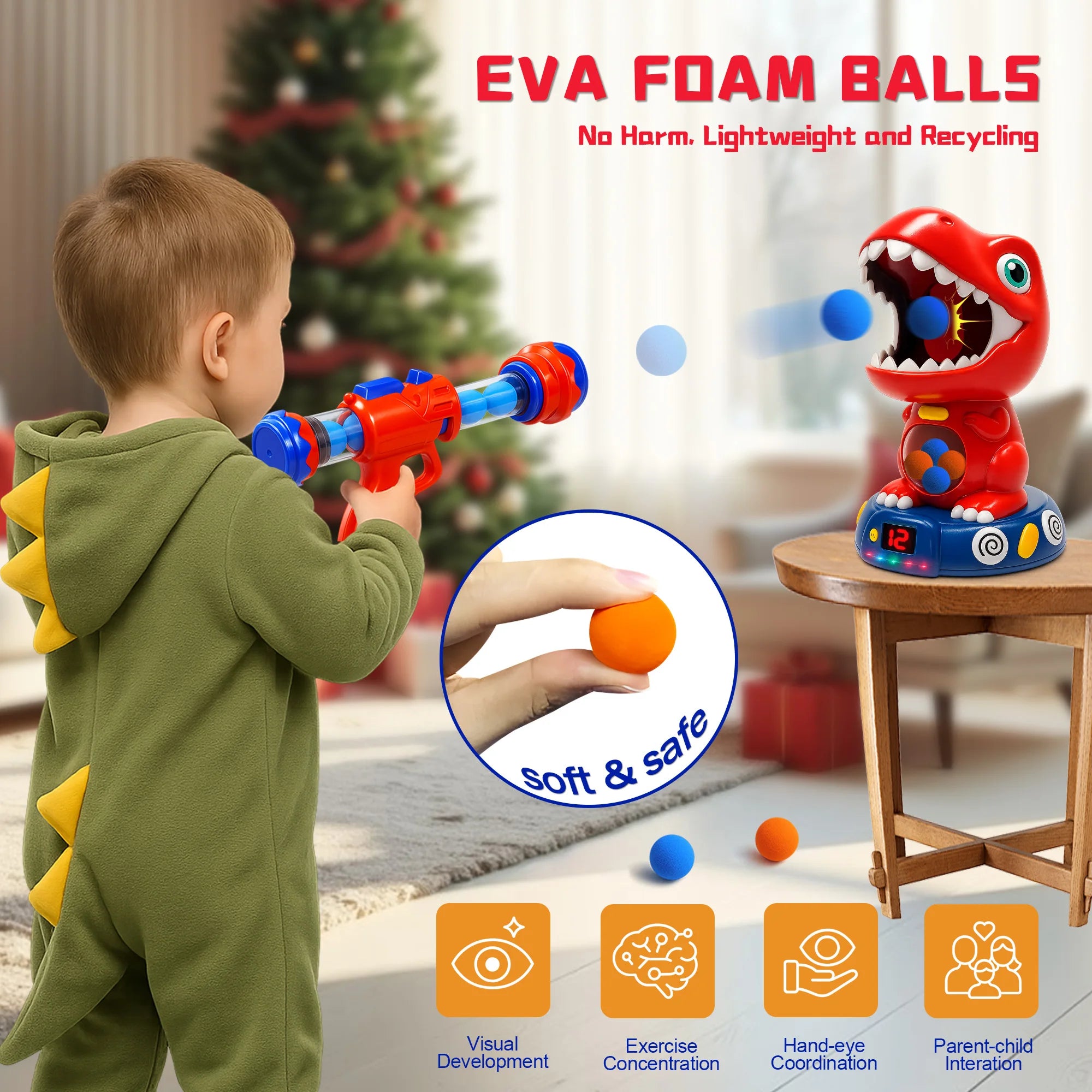 Target Shooting Game Sound - Spray Effect Dinosaur