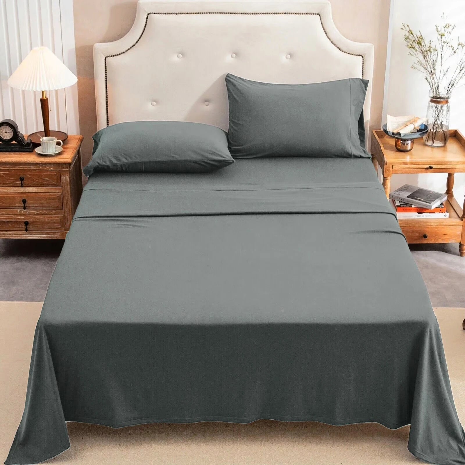 4-Piece Cotton Jersey Knit Sheet Set