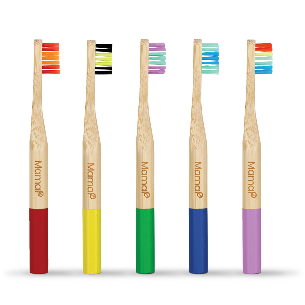 Kids Bamboo Toothbrushes 5-Pack