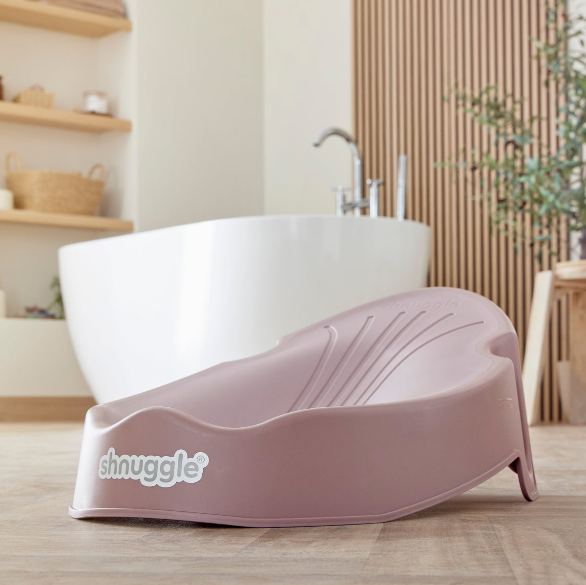 Shnuggle Newborn Baby Bath Support | Ergonomic, Non-Slip & Quick-Dry | From 0-3 months