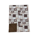 Brown camo duck dog deer hunting baby boy blankets