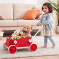 Push Walker with Storage Basket and Foldable Handle