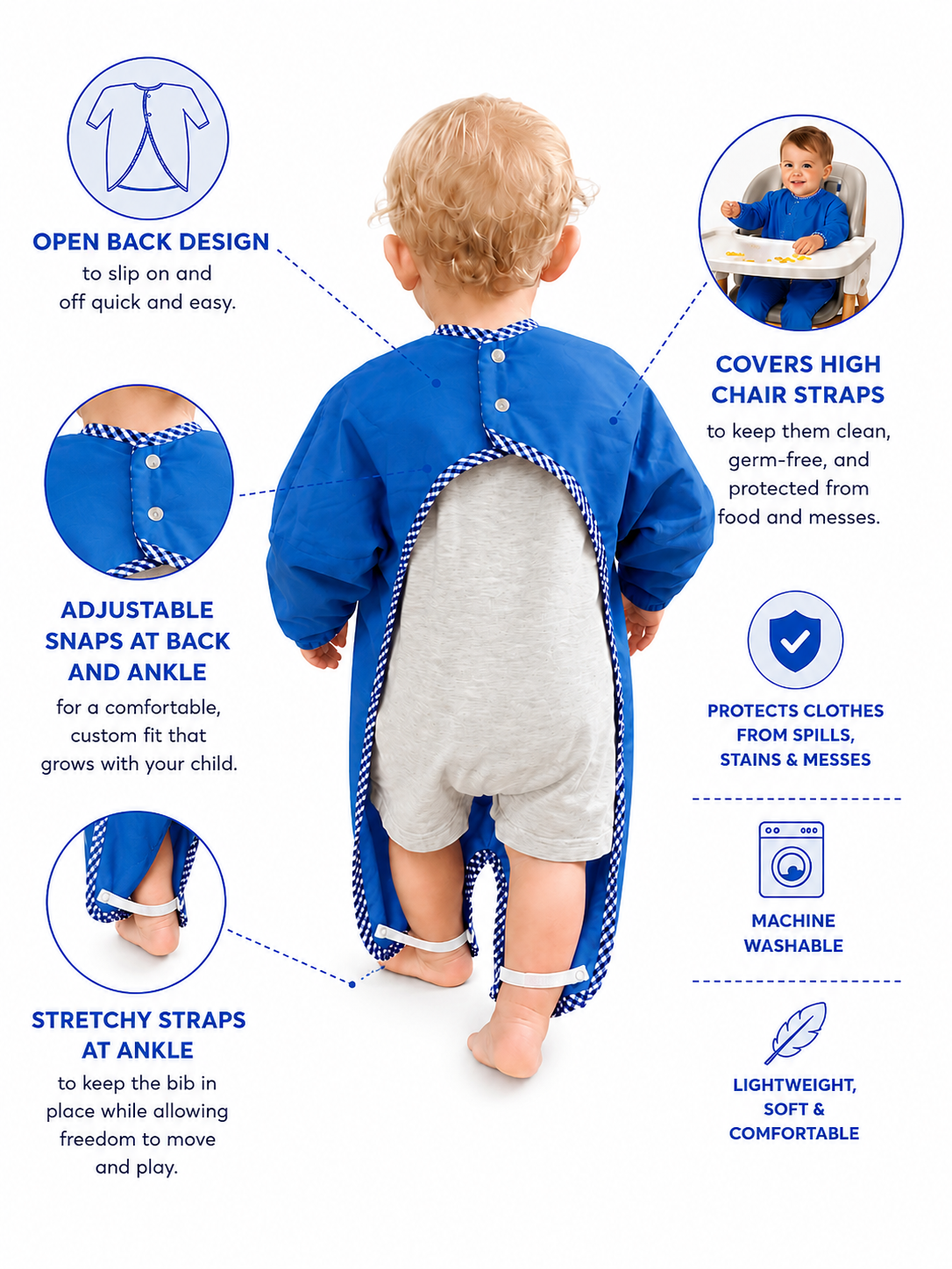 BodyBib™ Full-Coverage Toddler Bib
