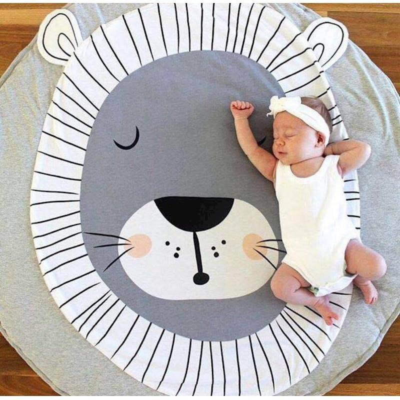 Baby Kids Play Mat Cotton Game Mat Room Floor Round Carpet Rug Children Tent Camp Mat Baby Yym Kids