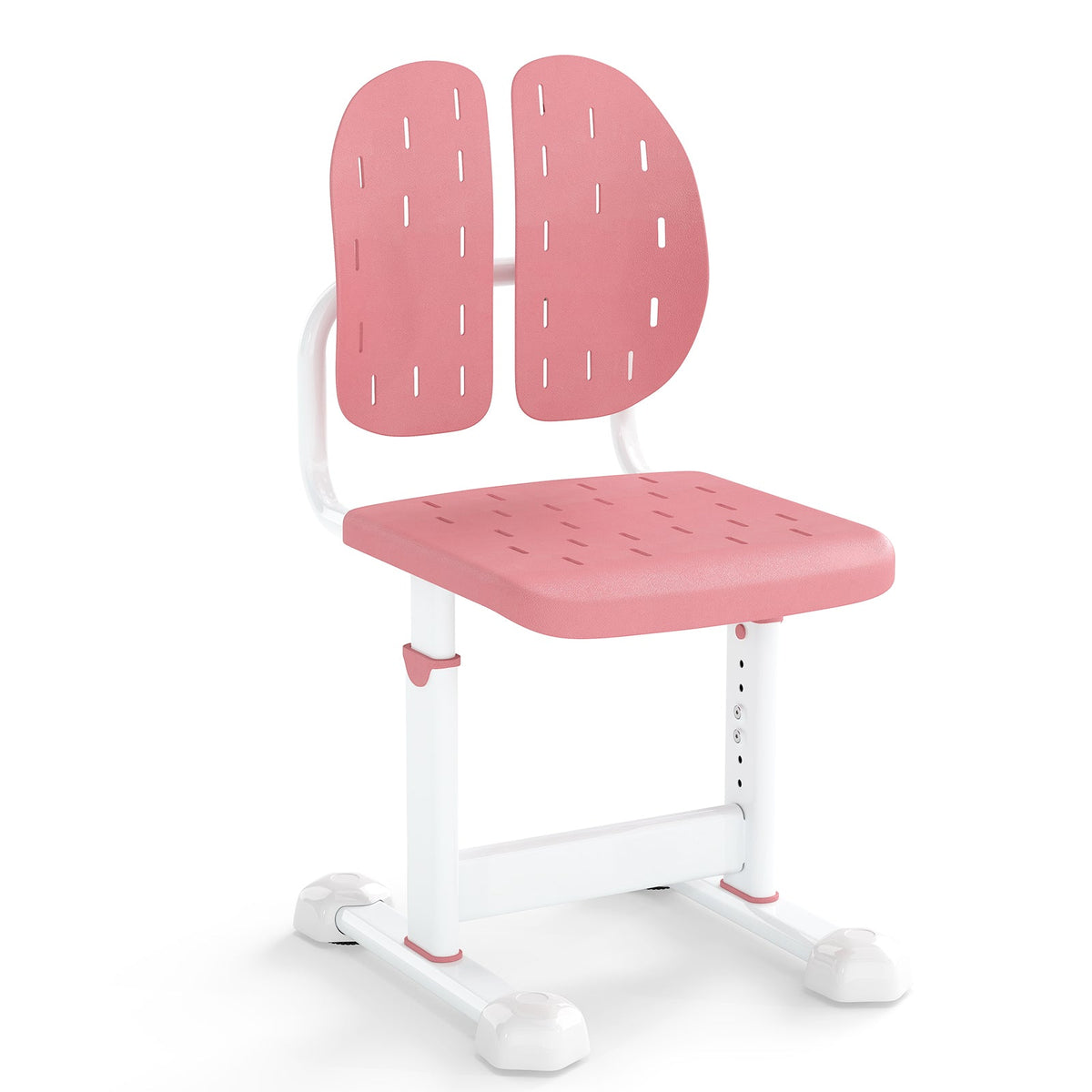 Height-adjustable Kid's Study Chair with Double Back Support and Breathable Seat for 3+ Years Old