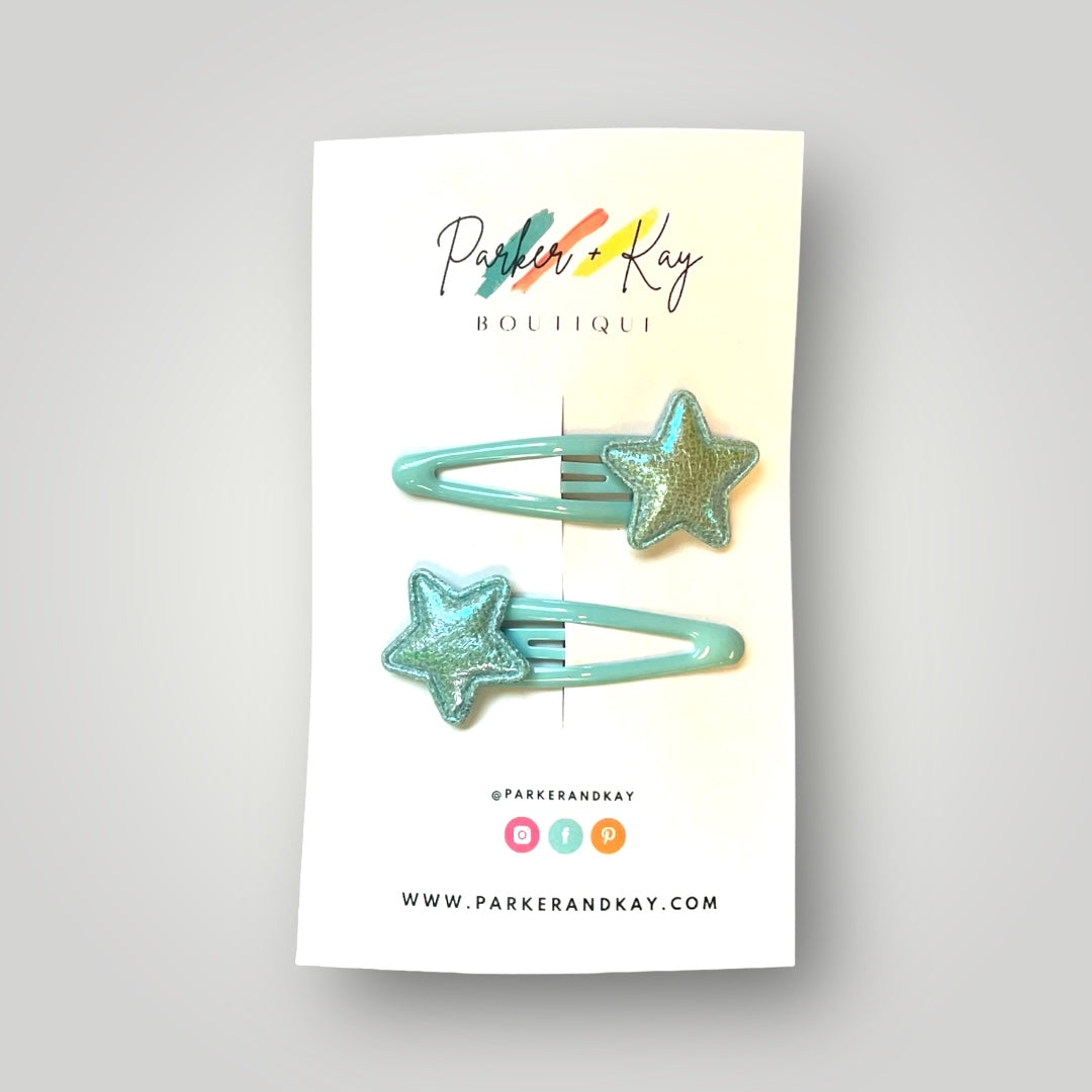 Shiny Stars Hair Clips