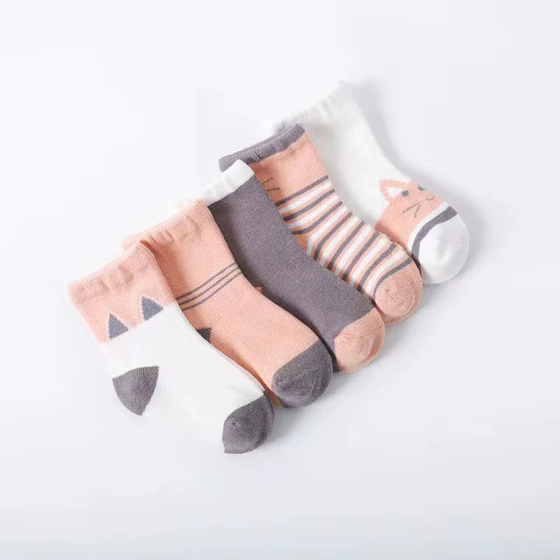 Organic Cotton Kids’ Socks | Fun Cat Socks for Toddlers & Little Kids