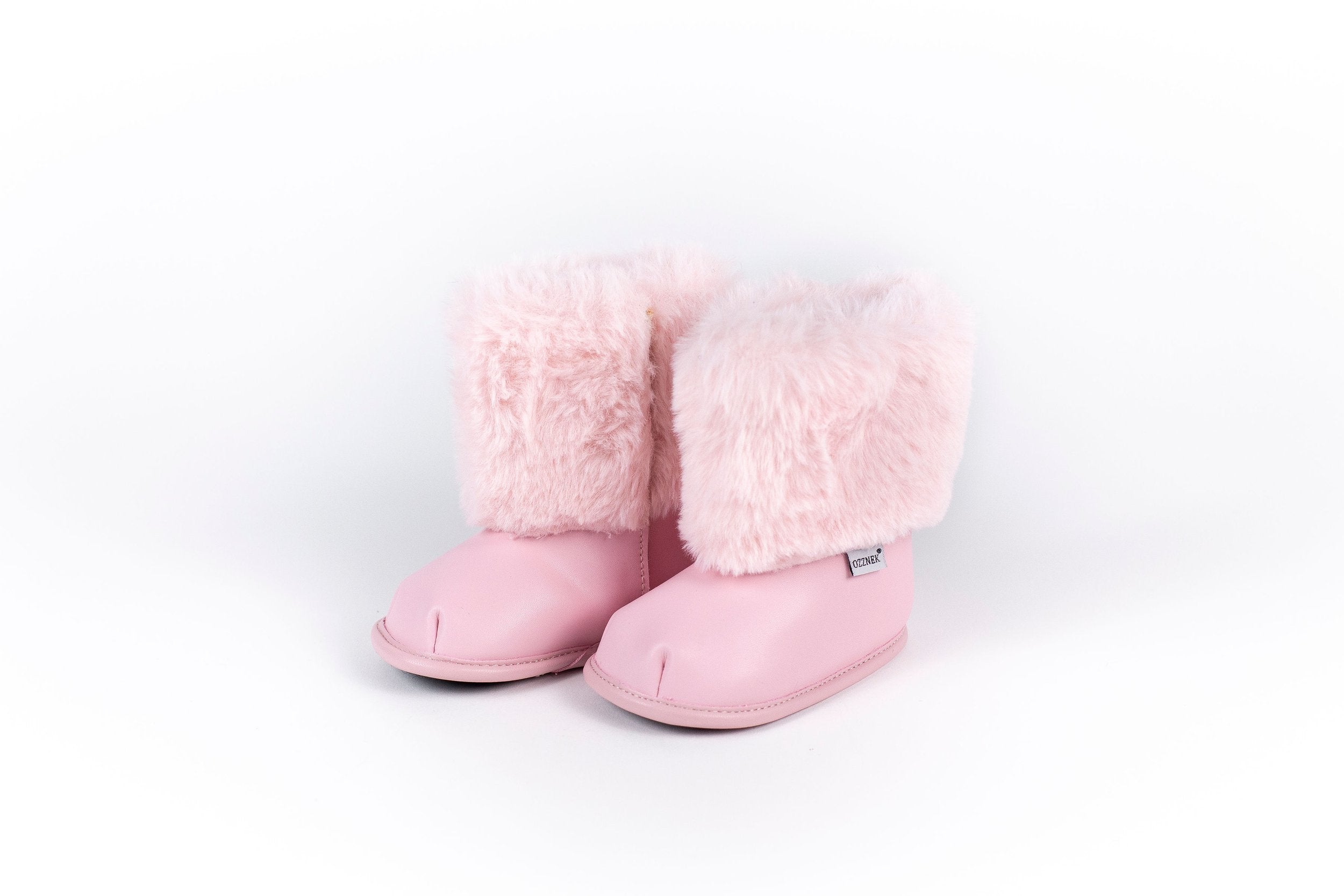 Pink Velvet Barefoot Ankle Boot Topper | Ozznek Removable Sole Shoes
