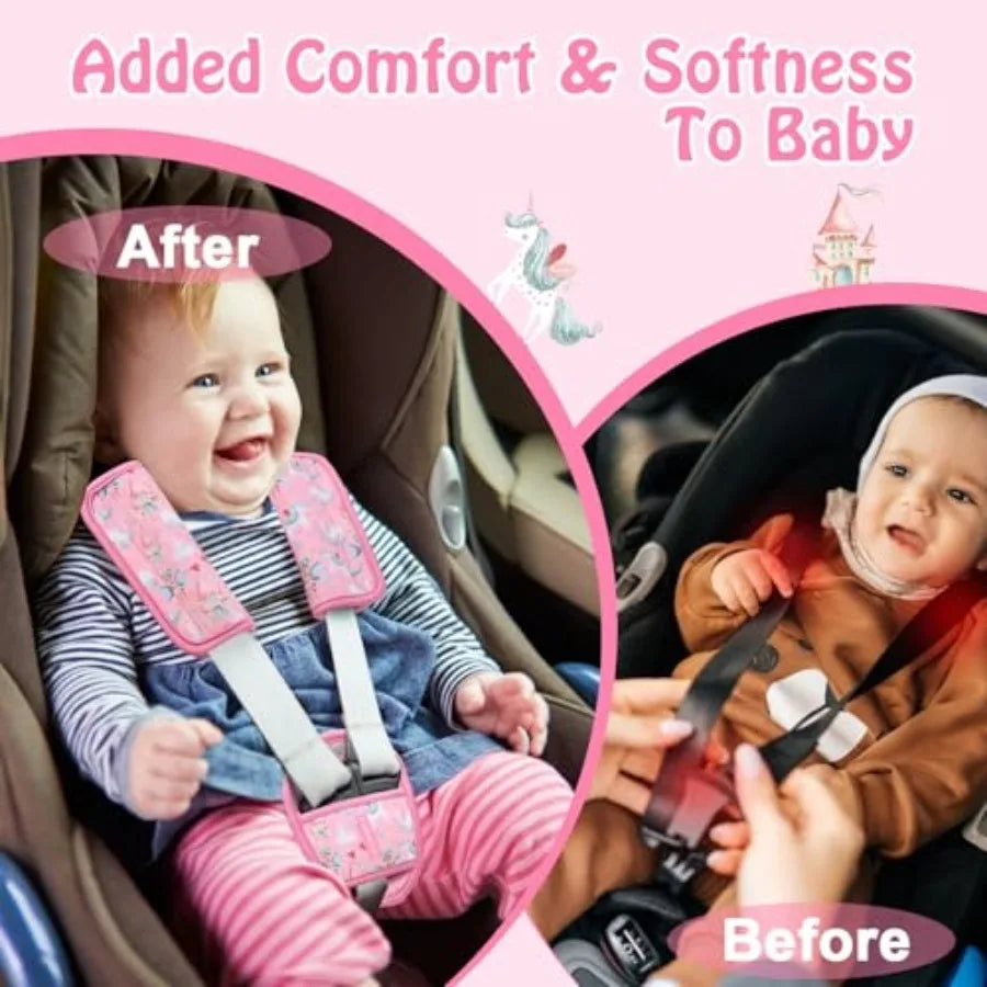 3 Pieces Car Seat Strap Covers