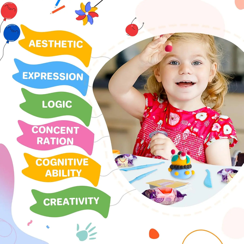 66 Color Air Dry Clay for Kids