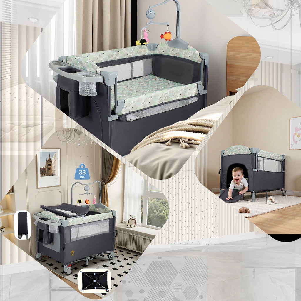 Pack n Play Portable Crib with Bassinet