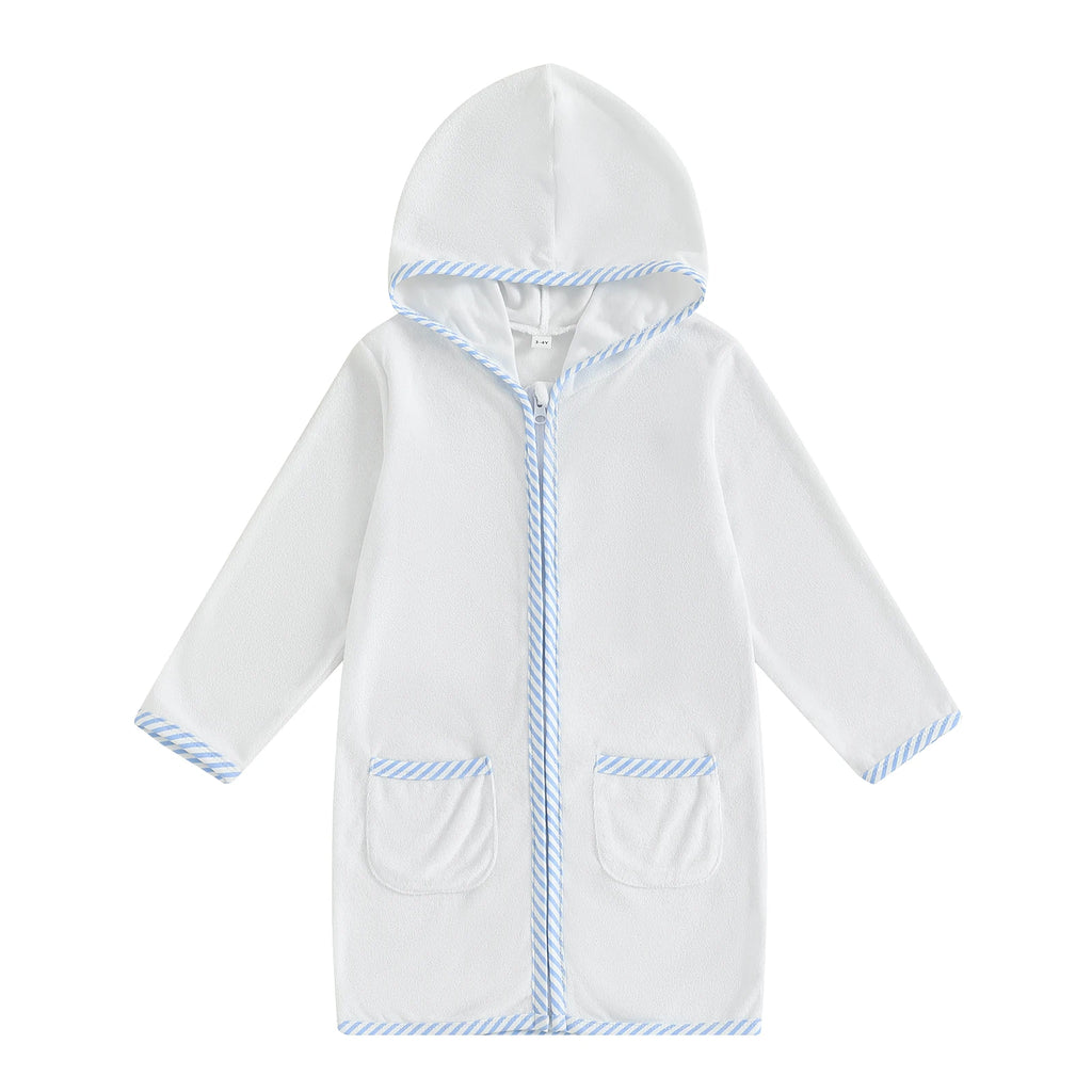 Kids Long Sleeve Hooded Towel Cover Up