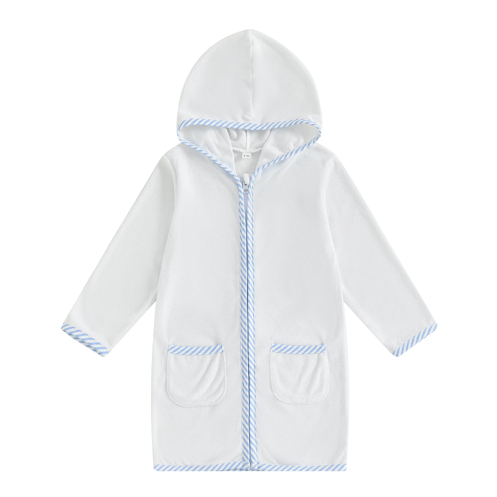 Kids Long Sleeve Hooded Towel Cover Up