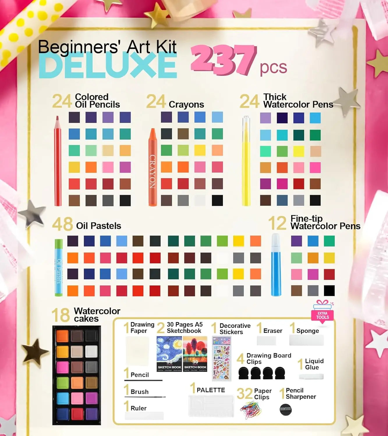 237-Piece Kids Art Set