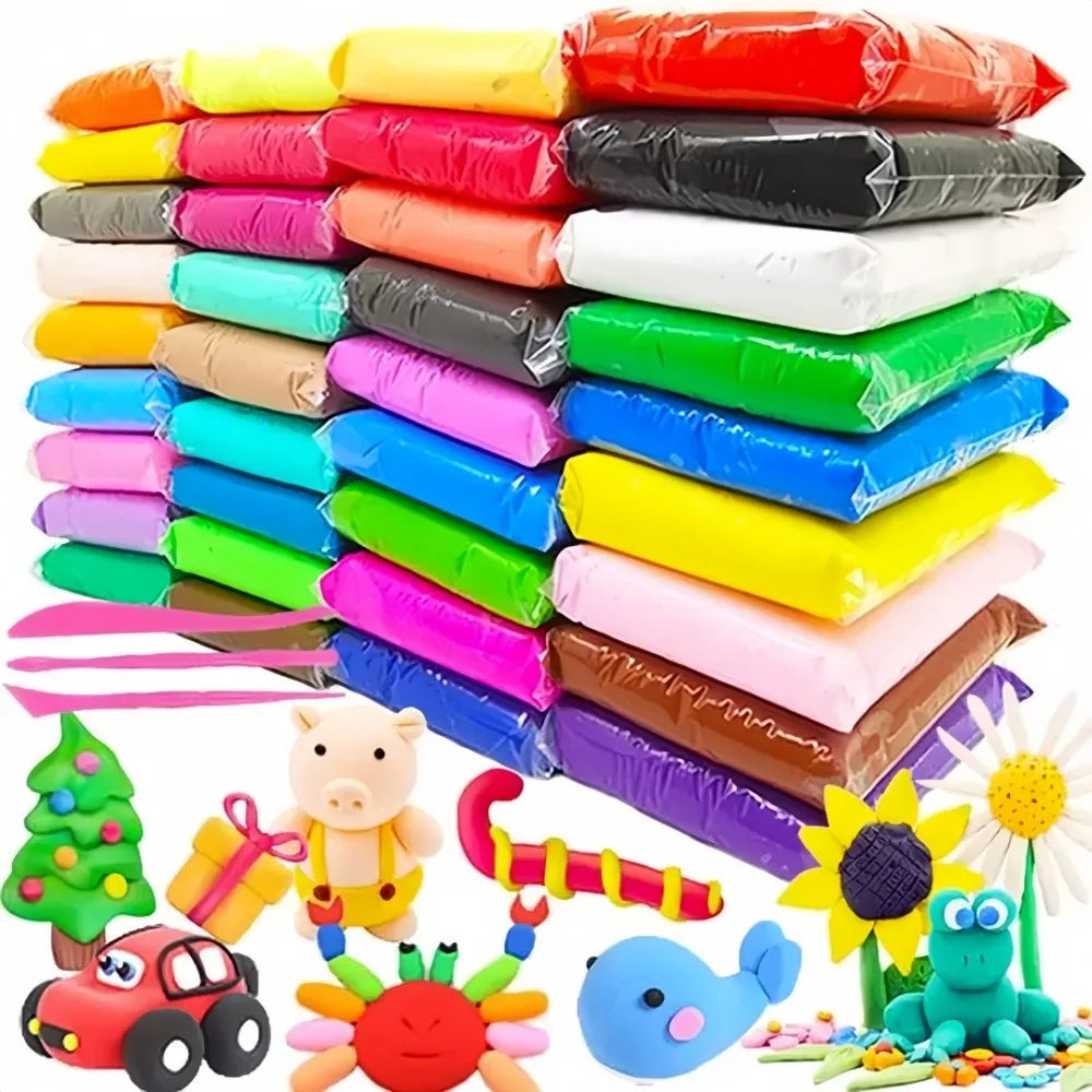 Set Of 36 Children Ultra Light Clay