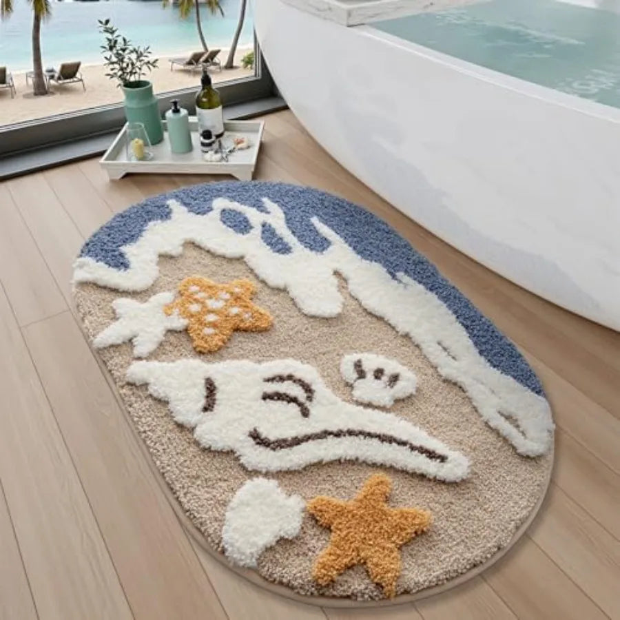 Non Slip Beach Bathroom Rug