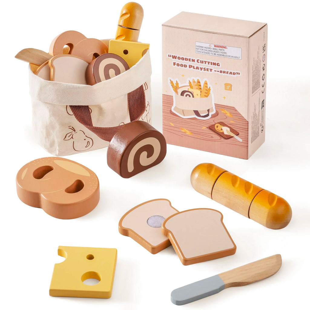 Kitchen Pretend  Wooden Cutting Fruit Vegetable Food
