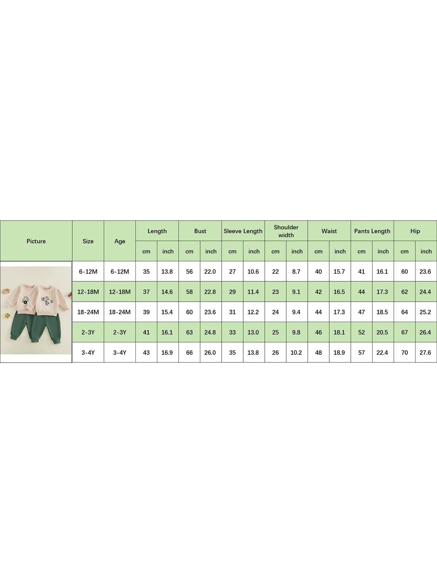 2 Piece Outfit Set for Toddlers