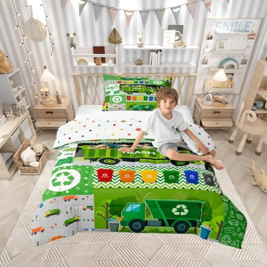 Garbage Truck Bedding Comforter Sets