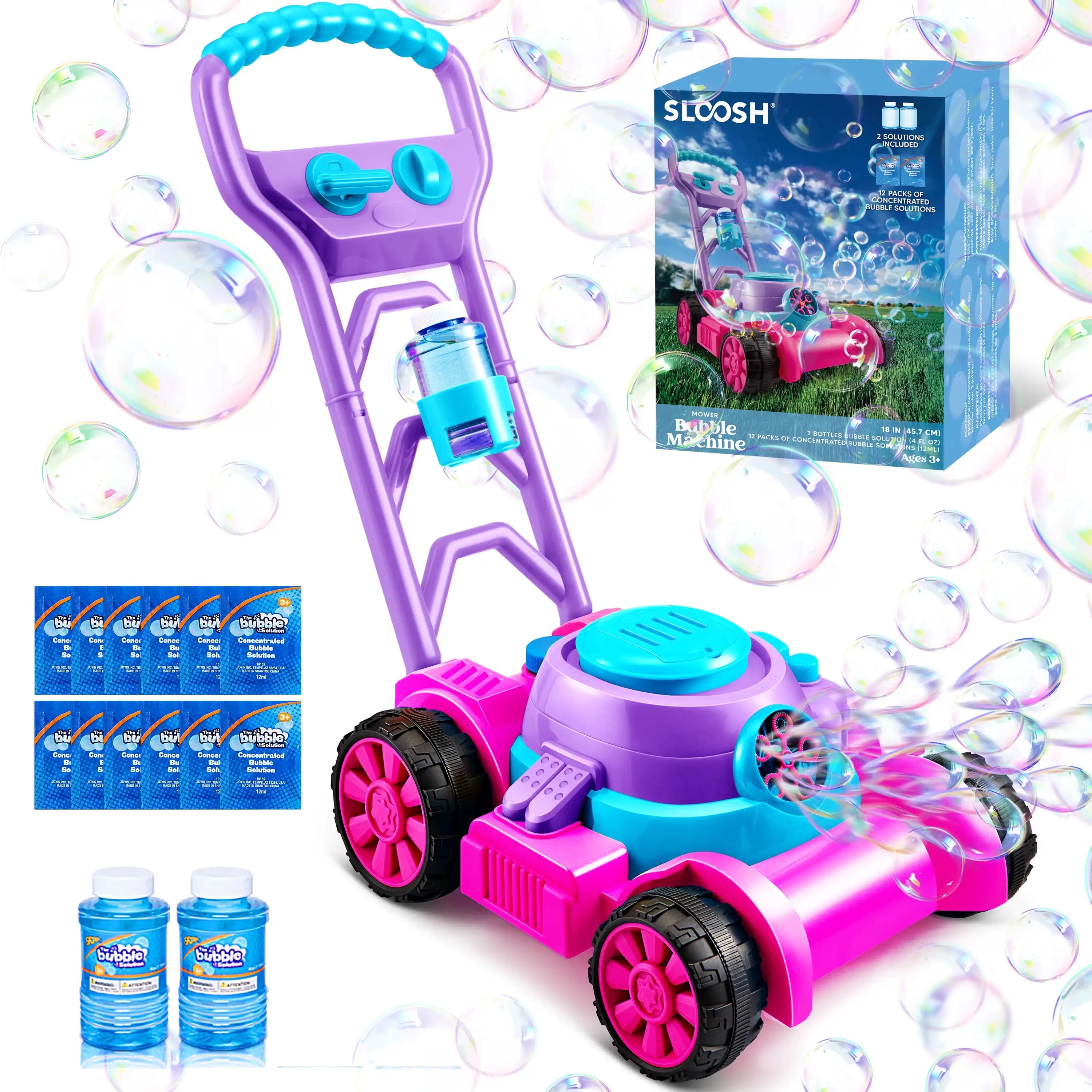 Bubble Machine Lawn Mower for Kids