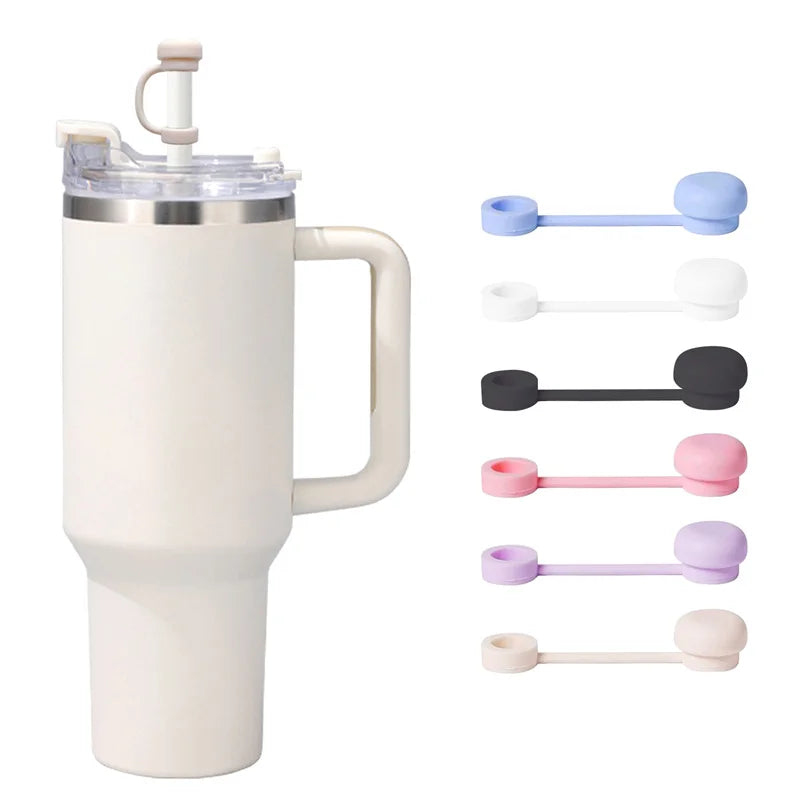 Silicone Straw Covers Compatible with Stanley Cup | Dust-Proof Splash Stopper
