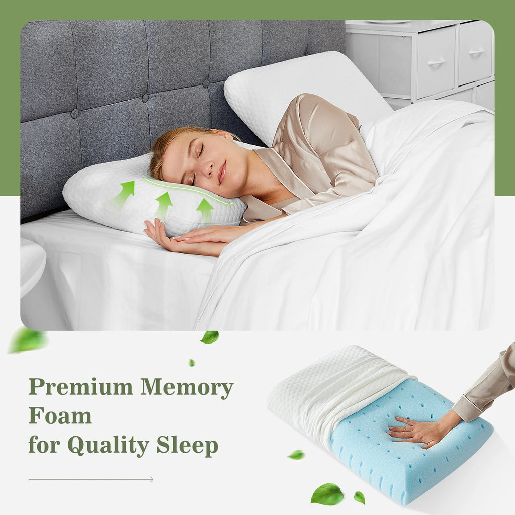 2-pieces Standard Memory Foam Pillows