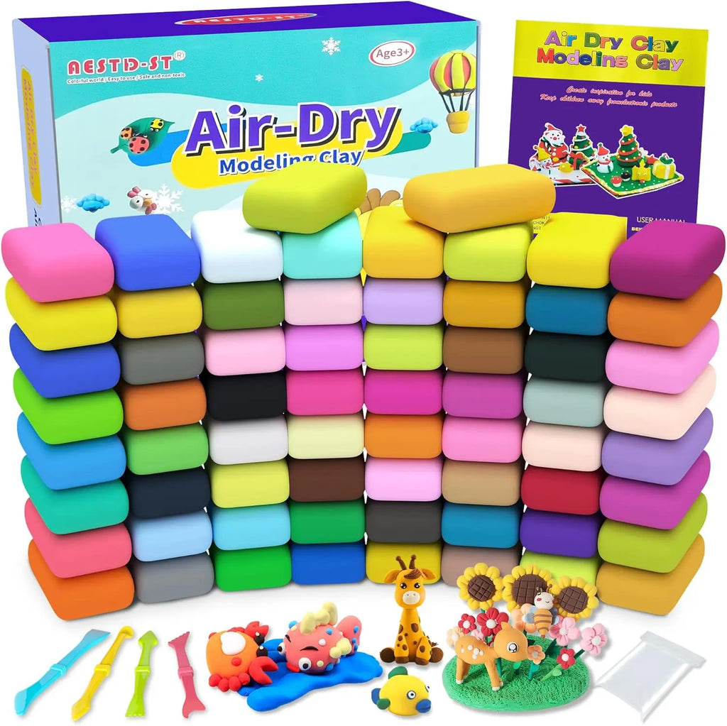 66 Color Air Dry Clay for Kids