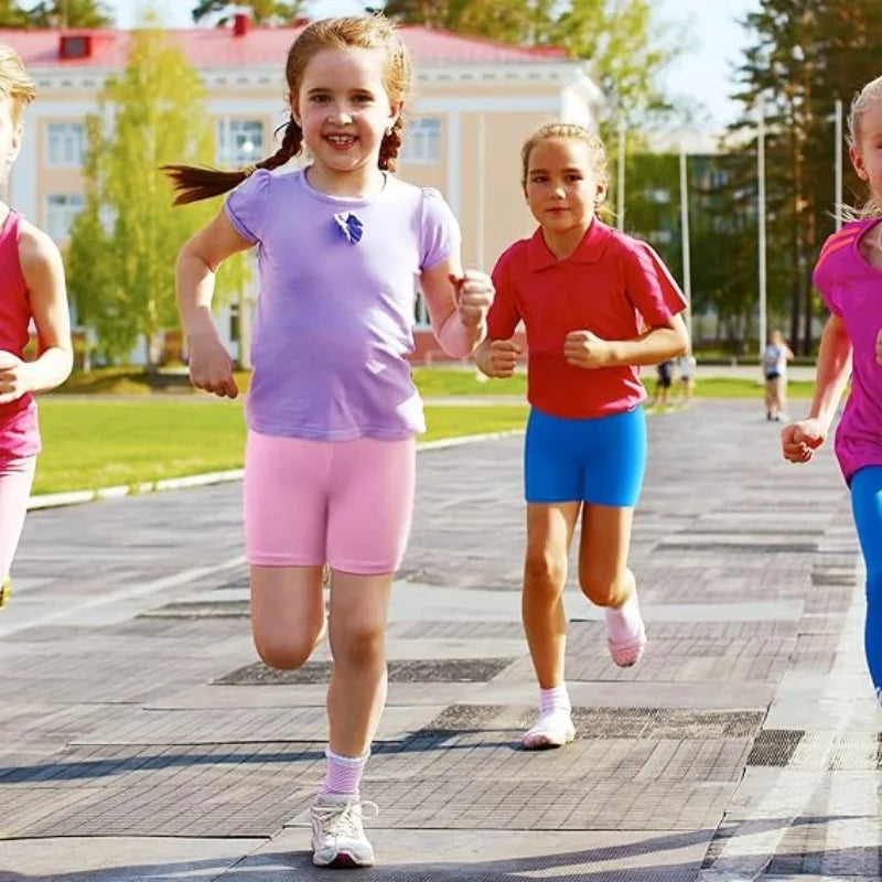 8pcs Candy Color  Shorts Ages 2-13
